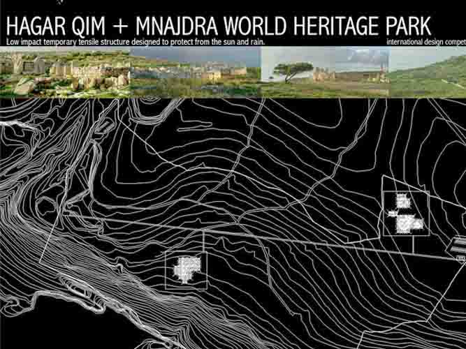 Architectural Design Studio - Hagar Qim + Mnajadra World Heritage Park. Historic Preservation. May 2004.